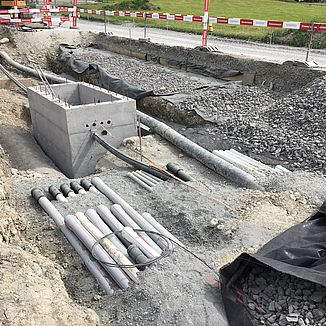 Strassenbau Sanierung Unterrainstrasse Appenzell